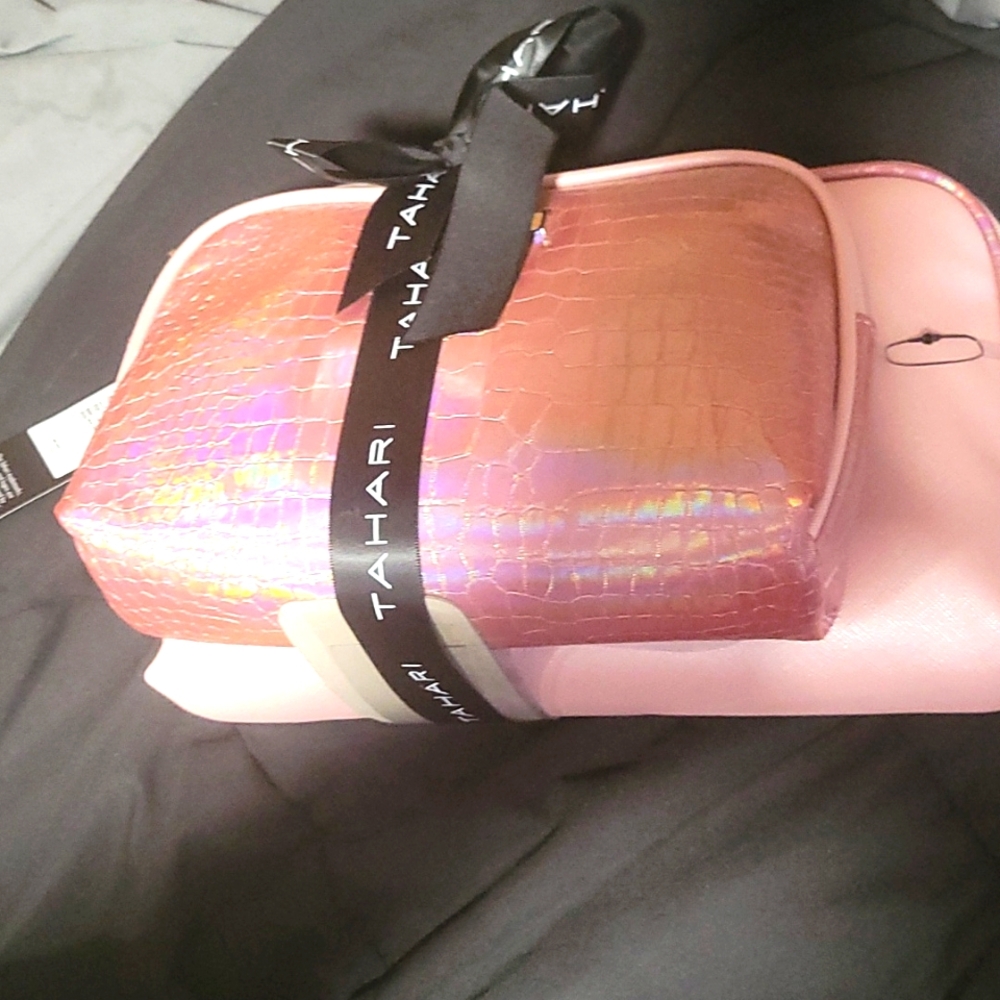 2 piece Brand new Tahari cosmetic bags